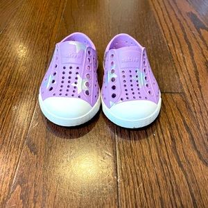 Natives - toddler size 4, lavender & silver stars